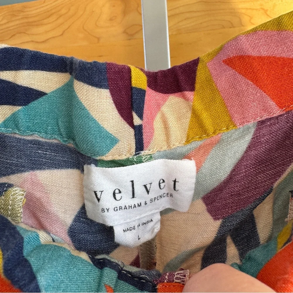 Velvet Multicolor Abstract Pattern Garment - Picture 3 of 5